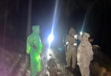 Kapolsek Kerkap Bersama Personel Mendatangi TKP Bencana Alam Tanah Longsor