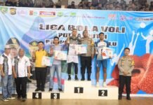 Wakapolda Bengkulu Pimpin Acara Penutupan Kejuaraan Liga Bola Volly Indoor Se-Provinsi Bengkulu