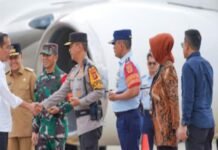 Ketua DPRD Sumsel Sambut Kedatangan Presiden RI Dalam Rangka Muktamar IMM XX Tahun 2024