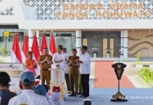 Presiden Joko Widodo Resmikan Bandara Panua Pohuwato, Gorontalo