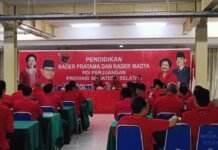 Partai PDI Perjuangan Sumsel Gelar Pendidikan Kader Pratama dan Kader Madya
