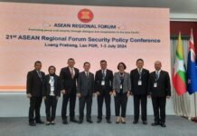 Kemhan Hadiri Pertemuan The 21st ASEAN Regional Forum Security Policy Conference (ASPC) di Luang Prabang Laos