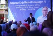 Diskusi Mendag dengan Pelaku UMKM Kota Padang