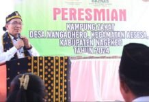 Kemenag Resmikan Kampung Zakat di Desa Nangadhero NTT