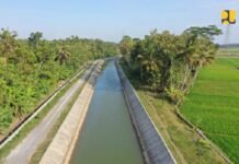 Dukung Produktivitas Produksi Pangan di Jawa Barat dan Jawa Tengah, Rehabilitasi Bendung dan Jaringan Irigasi Manganti Tuntas