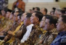 Menhan Sjafrie Hadiri Acara Penyerahan DIPA dan TKD 2025 oleh Presiden Prabowo