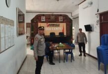 Subsatgas PAM Polresta Bengkulu Pastikan Keamanan Kantor Bawaslu Kota Bengkulu