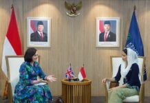 Pertemuan Wamendag dengan Wakil Komisaris Perdagangan Britania Raya untuk Asia Tenggara
