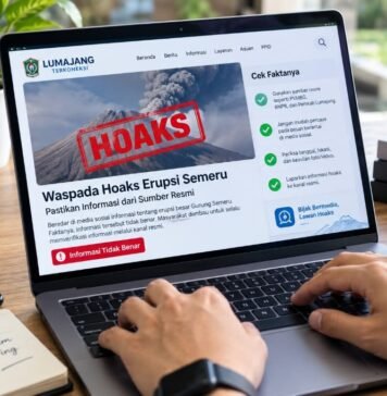 Diskominfo Lumajang Ajak Warga Terapkan 3S saat Terima Informasi Semeru