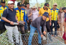 Aksi Nyata Tanpa Sekat, Bupati Azhari dan Kapolres Lebong Perkuat Sinergi Bangun Bronjong
